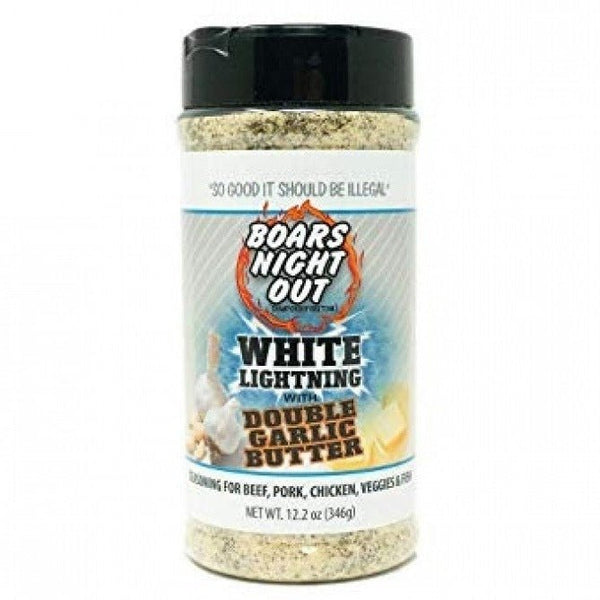 Boars Night Out 'White Lightning Double Garlic Butter' 12.2oz - Smoked Bbq Co