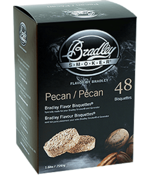 Bradley Bisquettes - Pecan 48 Pack - Smoked Bbq Co
