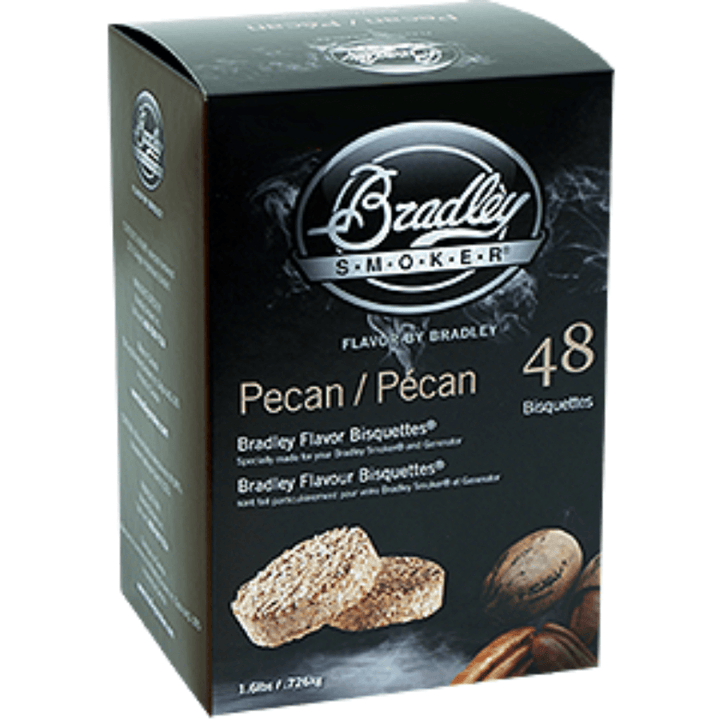 Bradley Bisquettes - Pecan 48 Pack - Smoked Bbq Co