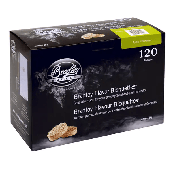 Bradley Smoker Bisquettes - 120 Pack, APPLE - Smoked Bbq Co