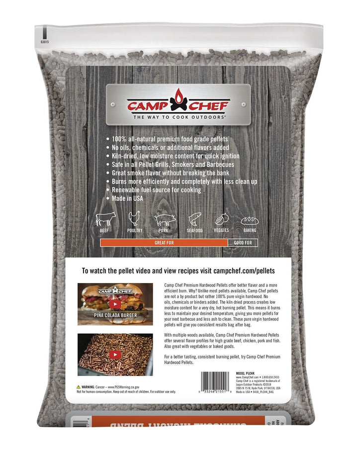 Camp Chef Charwood Charcoal Hickory Blend Pellets - Smoked Bbq Co
