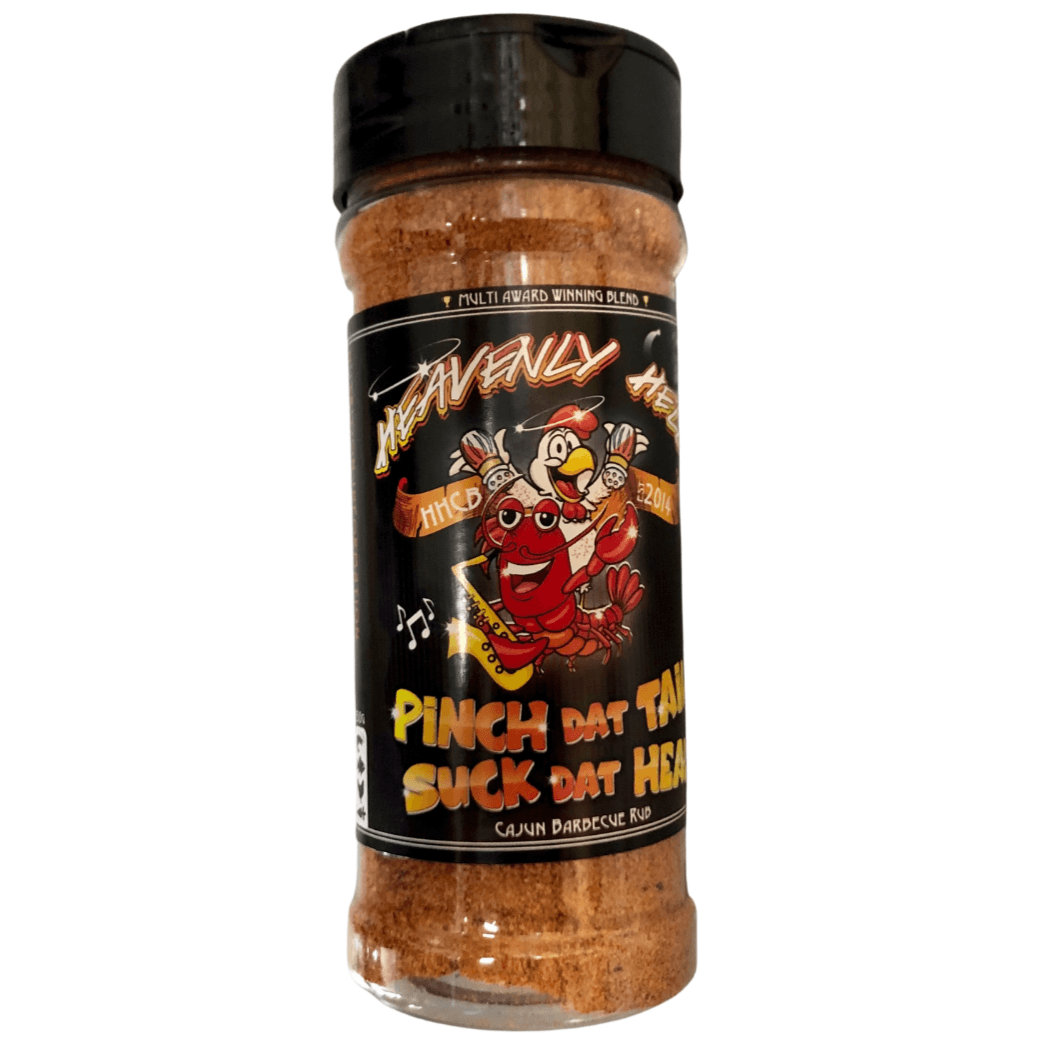 Heavenly Hell 'Pinch Dat Tail Suck Dat Head' Rub 150g - Smoked Bbq Co