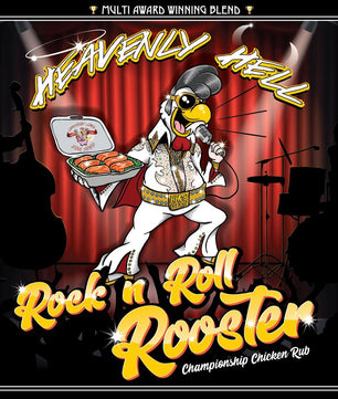 Heavenly Hell 'Rock N Roll Rooster' Rub 150g - Smoked Bbq Co