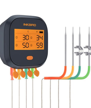 Inkbird Wireless Wifi BBQ Thermometer, 4 probes - Smoked Bbq Co
