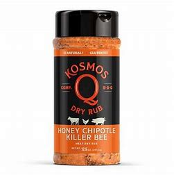 Kosmos Q 'Spicy Killer Bee Chipotle Honey' Rub 12.6oz - Smoked Bbq Co