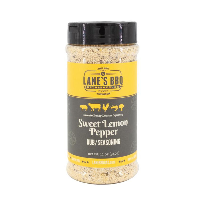 Lane's BBQ 'Sweet Lemon Pepper' Rub 340g - Smoked Bbq Co