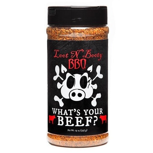 Loot N' Booty 'What's Your Beef' Rub 14oz - Smoked Bbq Co