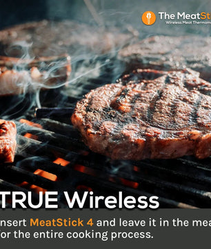 MeatStick 4 Quad Sensors Wireless Meat Thermometer - Smoked Bbq Co