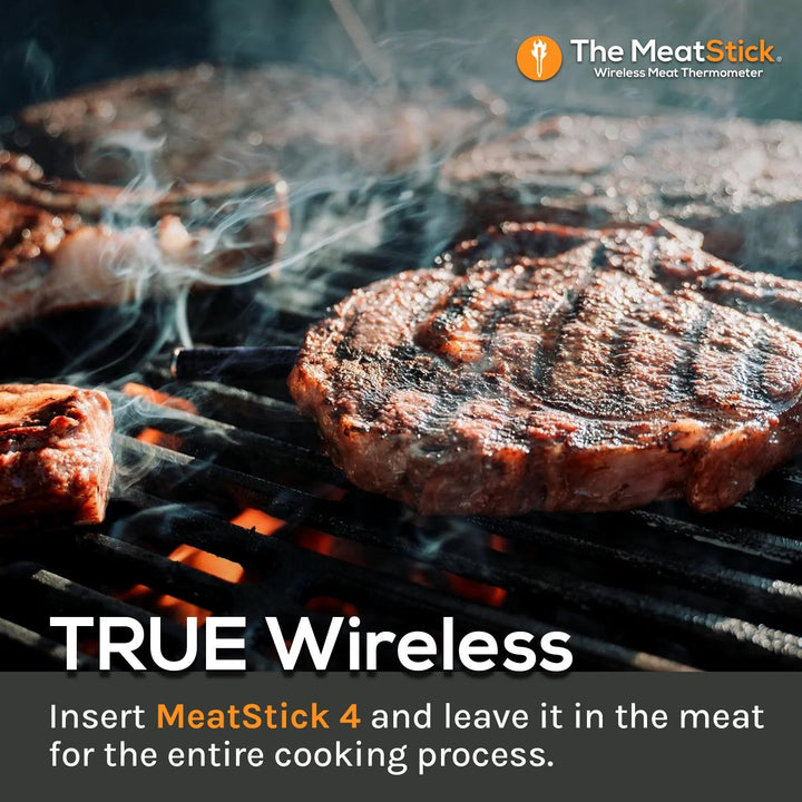 MeatStick 4 Quad Sensors Wireless Meat Thermometer - Smoked Bbq Co