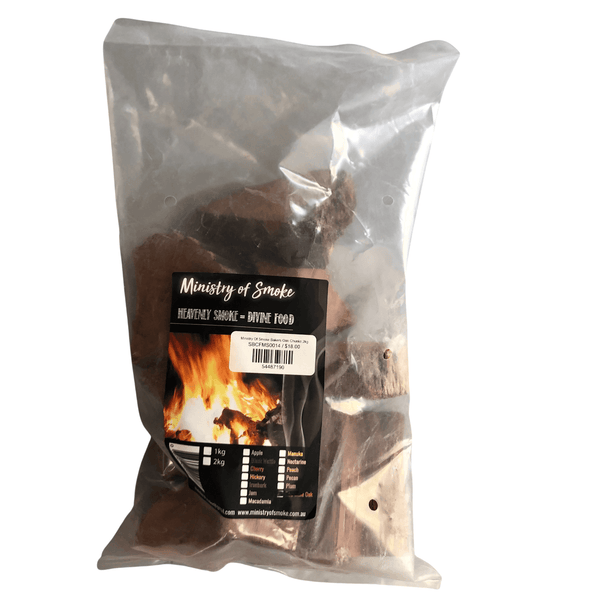 Ministry Of Smoke CHUNKS - Bakers Oak 2kg - Smoked Bbq Co
