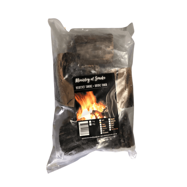 Ministry Of Smoke CHUNKS - Black Wattle 2kg - Smoked Bbq Co