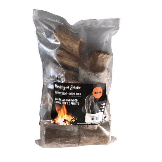 Ministry of Smoke CHUNKS - Hickory 2kg - Smoked Bbq Co
