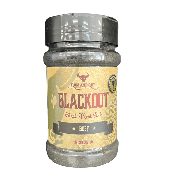 Rum And Que 'Blackout' Rub 200g - Smoked Bbq Co