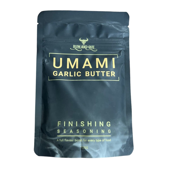 Rum And Que 'UMAMI Garlic Butter' Finishing Seasoning 100g - Smoked Bbq Co