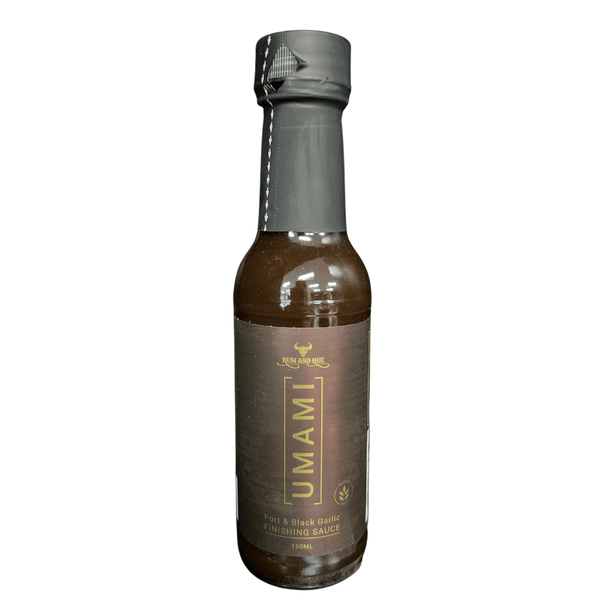 Rum And Que 'UMAMI Port & Black Garlic' Sauce 150ml - Smoked Bbq Co