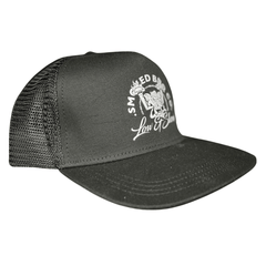 SMOKED TRUCKER CAP - BLACK