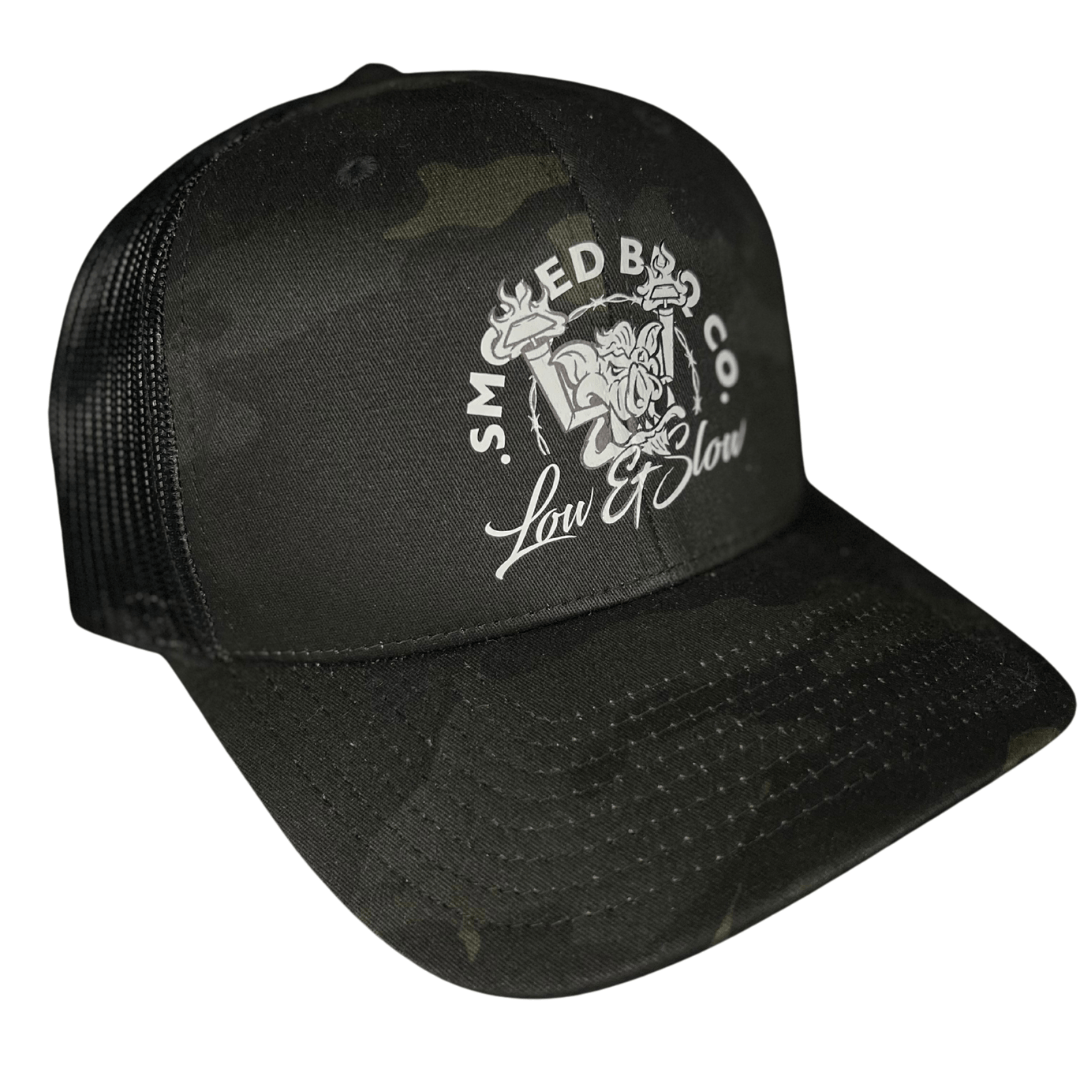 SMOKED TRUCKER CAP - MULTICAM BLACK - Smoked Bbq Co