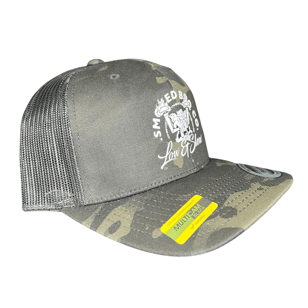 SMOKED TRUCKER CAP - MULTICAM BLACK - Smoked Bbq Co