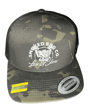 SMOKED TRUCKER CAP - MULTICAM BLACK - Smoked Bbq Co