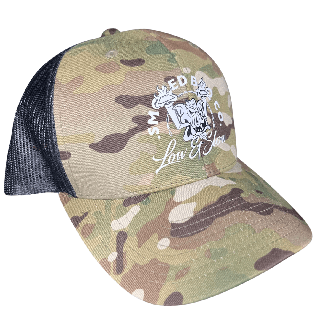 SMOKED TRUCKER CAP - MULTICAM GREEN - Smoked Bbq Co