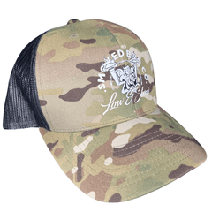 SMOKED TRUCKER CAP - MULTICAM GREEN
