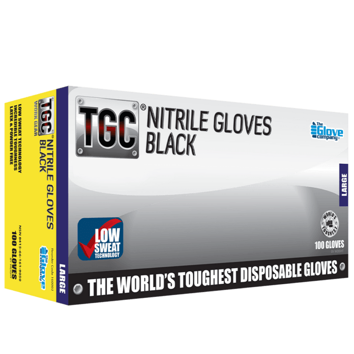 TGC Black Nitrile Disposable Gloves - Smoked Bbq Co