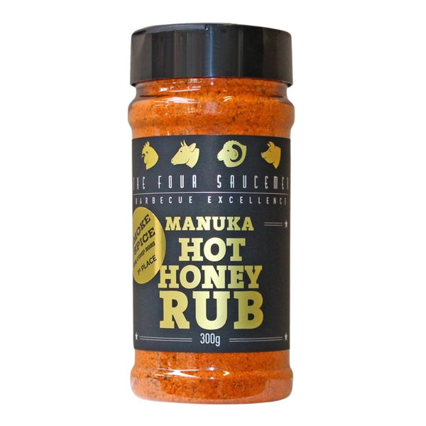 The Four Saucemen 'Manuka Hot Honey Rub' 300g - Smoked Bbq Co